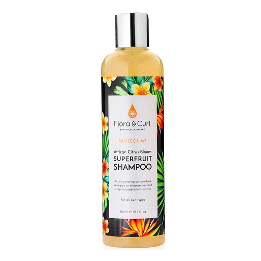 Flora &amp; Curl African Citrus Bloom Superfruit Shampoo 300ml.