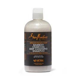 [M.10570.048] Shea Moisture African Black Soap&amp;Charcoal Shampoo 13oz.