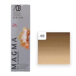 [M.10820.274] Wella Professional MAGMA  Haarfarbe 120g 03 Natur-Gold Dunkel(Muted Gold)