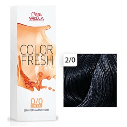 [M.10829.386] Wella Professional Color Fresh Tönungsliquid 2/0 Schwarz 75ml