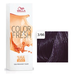 [M.10830.314] Wella Professional Color Fresh Tönungsliquid 3/6 DunkelBraun Violett 75ml