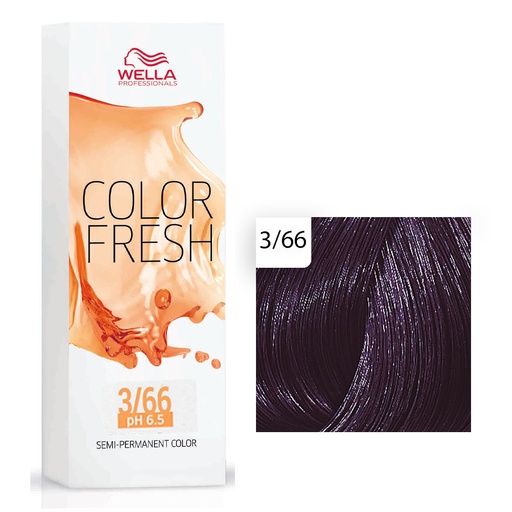 Wella Professional Color Fresh Tönungsliquid 3/6 DunkelBraun Violett  75ml