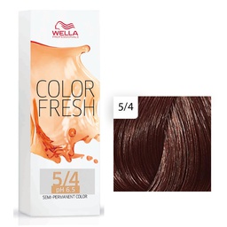 [M.10833.416] Wella Professional Color Fresh Tönungsliquid 75ml 5/4 Hellbraun Rot