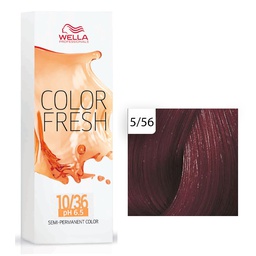 [M.10834.345] Wella Professional Color Fresh Tönungsliquid 5/56 Hellbraun Mahagoni-Violett 75ml