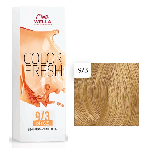 Wella Professional Color Fresh Tönungsliquid 9/3 Lichtblond Gold 75ml