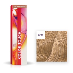 [M.11143.017] Wella Professional COLOR TOUCH Rich Naturals  60ml 8/38 hellblond gold-perl