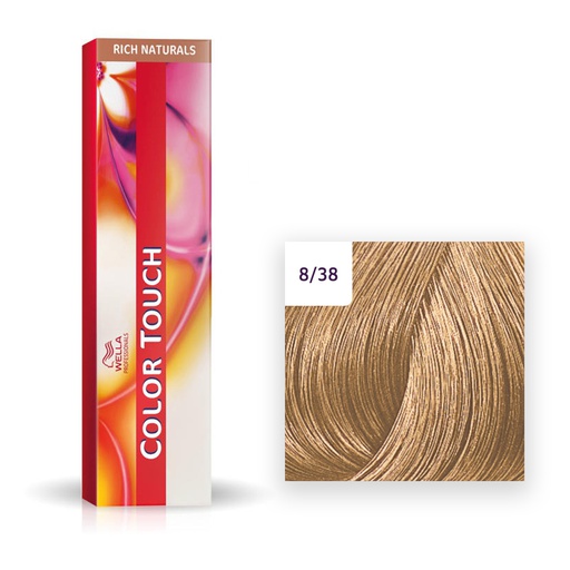 Wella Professional COLOR TOUCH Rich Naturals 8/38 hellblond gold-perl 60ml