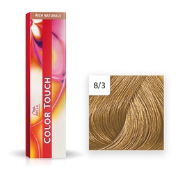 [M.11146.997] Wella Professional COLOR TOUCH Rich Naturals 8/3 hellblond gold 60ml