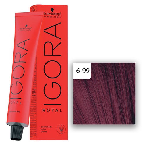 Schwarzkopf Professional IGORA ROYAL Haarfarbe 6-99 Dunkelblond Violett Extra  60ml