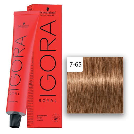 Schwarzkopf Professional IGORA ROYAL Haarfarbe 7-65 Mittelblond Schoko Gold  60ml