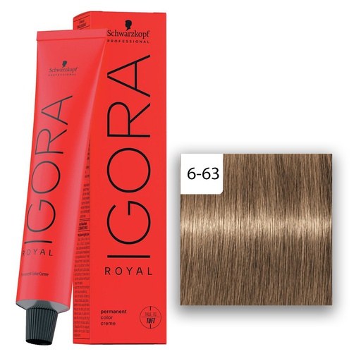 Schwarzkopf Professional IGORA ROYAL Haarfarbe 6-63 Dunkelblond Schoko Matt  60ml