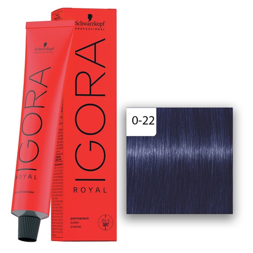 Schwarzkopf Professional IGORA ROYAL Haarfarbe 0-22 Anti Orange Konzentrat  60ml
