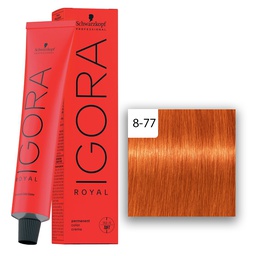 [M.13778.362] Schwarzkopf Professional IGORA ROYAL Haarfarbe 8-77 Hellblond Kupfer Extra   60ml