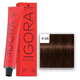 [M.13787.444] Schwarzkopf Professional IGORA ROYAL Haarfarbe 4-68 Mittelbraun Schoko Rot  60ml