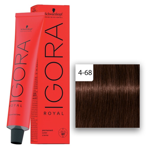 Schwarzkopf Professional IGORA ROYAL Haarfarbe 4-68 Mittelbraun Schoko Rot  60ml