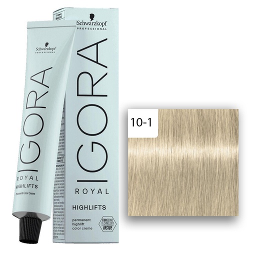 Schwarzkopf Professional IGORA ROYAL Highlifts Haarfarbe 10-1  Ultrablond Cendré  60ml