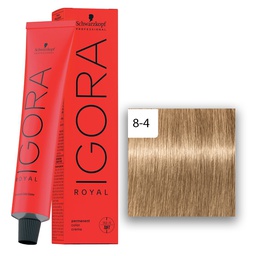 [M.13801.300] Schwarzkopf Professional IGORA ROYAL Haarfarbe 8-4 Hellblond Beige  60ml