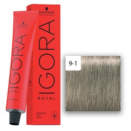 [M.13802.546] Schwarzkopf Professional IGORA ROYAL Haarfarbe 9-1 Extra Hellblond Cendré  60ml