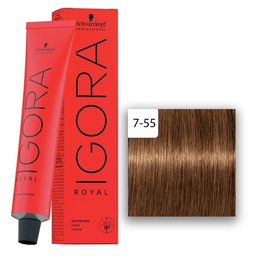 [M.13820.620] Schwarzkopf Professional IGORA ROYAL Haarfarbe 7-55 Mittelblond Gold Extra  60ml