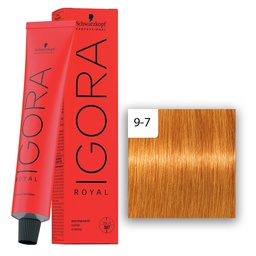 [M.13821.621] Schwarzkopf Professional IGORA ROYAL Haarfarbe 9-7 Extra Hellblond Kupfer  60ml