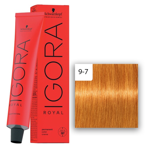 Schwarzkopf Professional IGORA ROYAL Haarfarbe 9-7 Extra Hellblond Kupfer  60ml