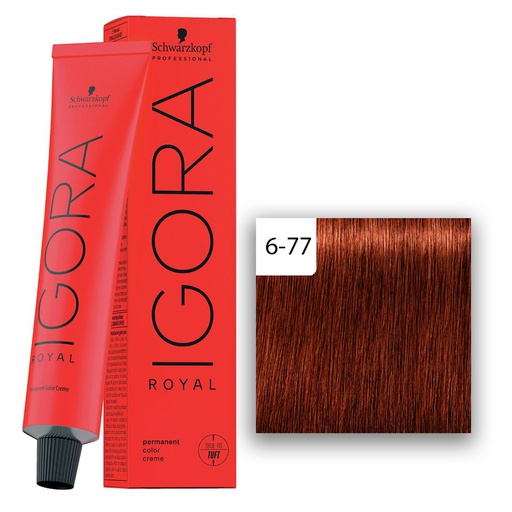Schwarzkopf Professional IGORA ROYAL Haarfarbe 6-77 Dunkelblond Kupfer Extra  60ml