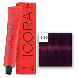 [M.13824.789] Schwarzkopf Professional IGORA ROYAL Haarfarbe 5-99 Hellbraun Violett Extra  60ml
