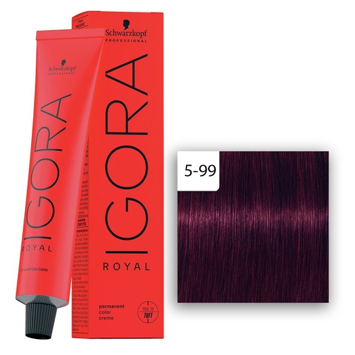 Schwarzkopf Professional IGORA ROYAL Haarfarbe 5-99 Hellbraun Violett Extra  60ml