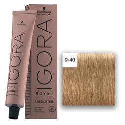 [M.13826.580] Schwarzkopf Professional IGORA ROYAL Absolutes Haarfarbe 9-40 Extra Hellblond Beige Natur  60ml