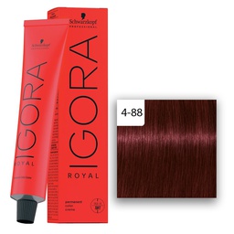 [M.13834.468] Schwarzkopf Professional IGORA ROYAL Haarfarbe 4-88 Mittelbraun Rot Extra   60ml