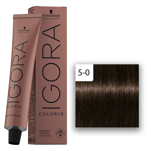 Schwarzkopf Professional Igora Color10 Haarfarbe 5-0 Hellbraun  60ml
