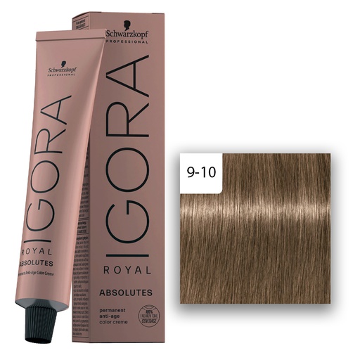 Schwarzkopf Professional IGORA ROYAL Absolutes Haarfarbe 9-10  Extra Lichtblond Cendre Natur  60ml