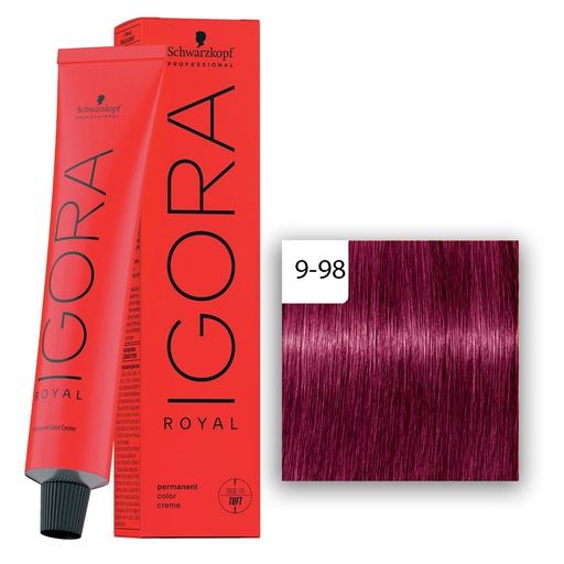 Schwarzkopf Professional IGORA ROYAL Haarfarbe 9-98 Extra Hellblond Violett Rot  60ml
