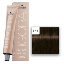 [M.13864.297] Schwarzkopf Professional IGORA ROYAL Nude Tones Haarfarbe 4-46 Mittelbraun Beige Schoko  60ml