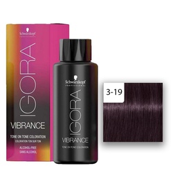 [M.13870.194] Schwarzkopf Professional IGORA Vibrance Haartönung 3-19 Dunkelbraun Cendré Violett  60ml