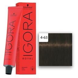 [M.13877.406] Schwarzkopf Professional IGORA ROYAL Haarfarbe 4-63 Mittelbraun Schoko Matt  60ml