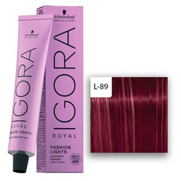 [M.13878.760] Schwarzkopf Professional IGORA ROYAL Fashion Lights Haarfarbe L-89 Rot Violett  60ml