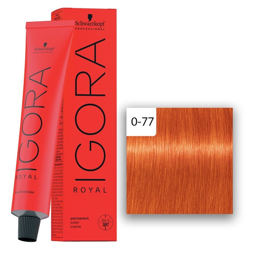 Schwarzkopf Professional IGORA ROYAL Haarfarbe 0-77 Kupfer Konzentrat  60ml