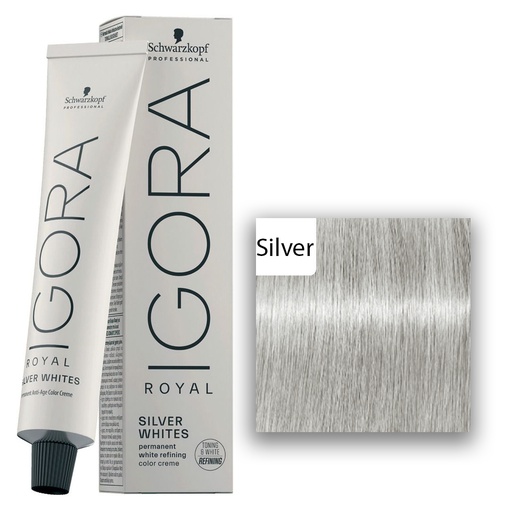 Schwarzkopf Professional IGORA ROYAL Absolutes Silverwhite Haarfarbe Silver  60ml