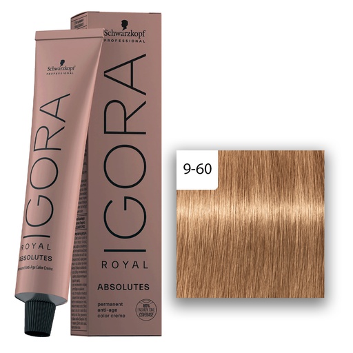 Schwarzkopf Professional IGORA ROYAL Absolutes Haarfarbe 9-60 Extra Hellblond Schoko Natur  60ml