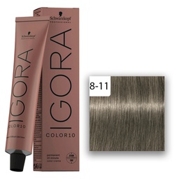 [M.13910.132] Schwarzkopf Professional Igora Color10 Haarfarbe 60ml 8-11 Hellblond Cendré Extra