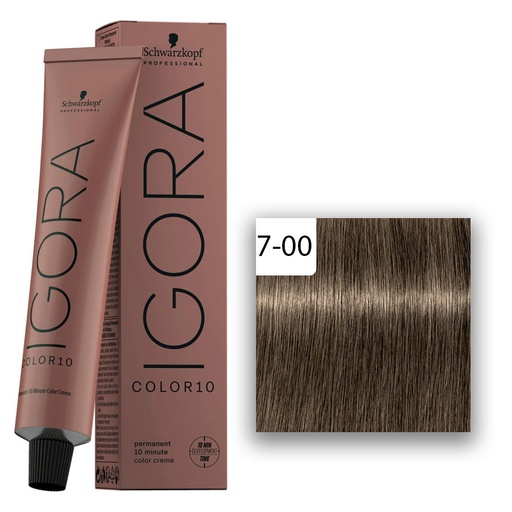 Schwarzkopf Professional Igora Color10 Haarfarbe 7-00 Mittelblond Natur Extra  60ml