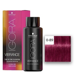 [M.13916.630]  Schwarzkopf Professional IGORA Vibrance Haartönung  60 ml 0-89 Rot Violett Konzentrat