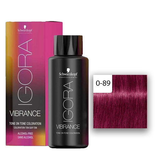  Schwarzkopf Professional IGORA Vibrance Haartönung  60 ml 0-89 Rot Violett Konzentrat