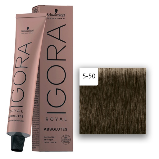 Schwarzkopf Professional IGORA ROYAL Absolutes Haarfarbe 5-50 Hellbraun Gold Natur   60ml