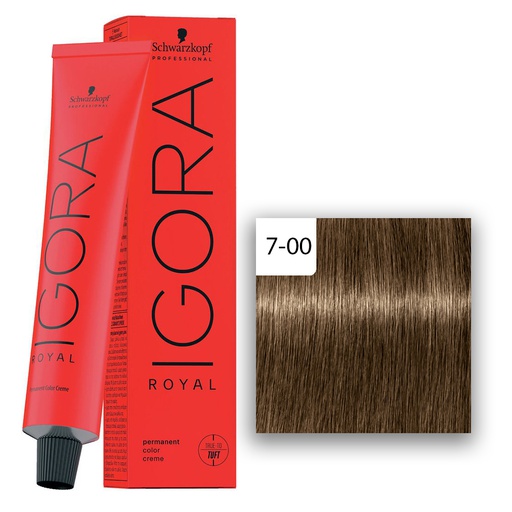 Schwarzkopf Professional IGORA ROYAL Haarfarbe 7-00 Mittelblond Natur Extra  60ml