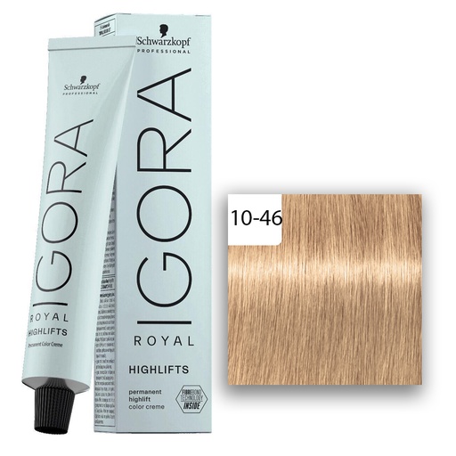 Schwarzkopf Professional IGORA ROYAL Highlifts Haarfarbe 10-46 Ultrablond Beige Schoko  60ml