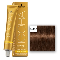 [M.13932.484] Schwarzkopf Professional IGORA ROYAL Absolutes Age Blend Haarfarbe 6-460 Dunkelblond Beige Schoko   60ml