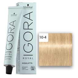 [M.13939.314] Schwarzkopf Professional IGORA ROYAL Highlifts Haarfarbe 10-4 Ultrablond Beige  60ml