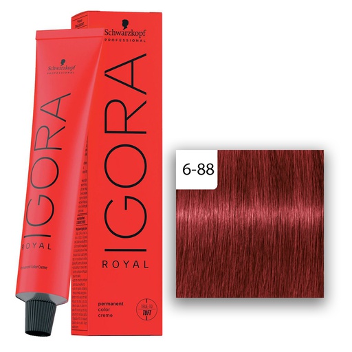 Schwarzkopf Professional IGORA ROYAL Haarfarbe 6-88 Dunkelblond Rot Extra  60ml